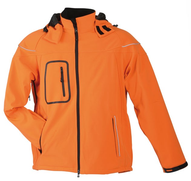 Dámská softshellová bunda JN 1001 - výprodej oranžová (sleva 40%)