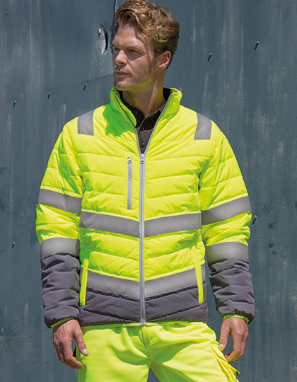 Pánská pracovní bunda R325M ( Men`s Soft Padded Safety Jacket )