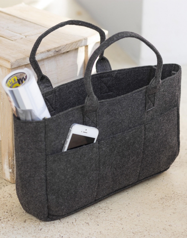 SG - plstěná nákupní taška s kapsami 641.57 (plstěný Shopper )