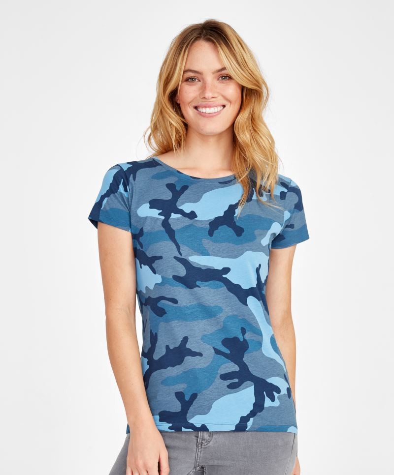 Dámské Camo triko SOLS