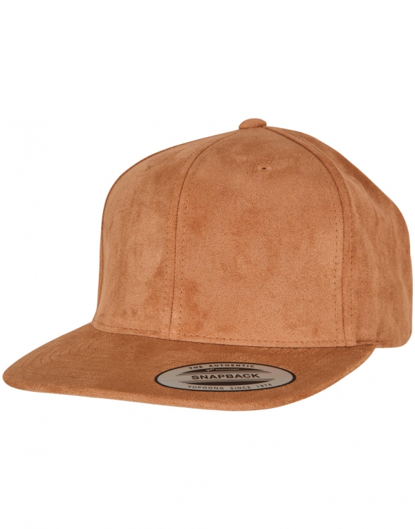 Kšiltovka Snapback se vzhledem semišové kůže 6089SU  
