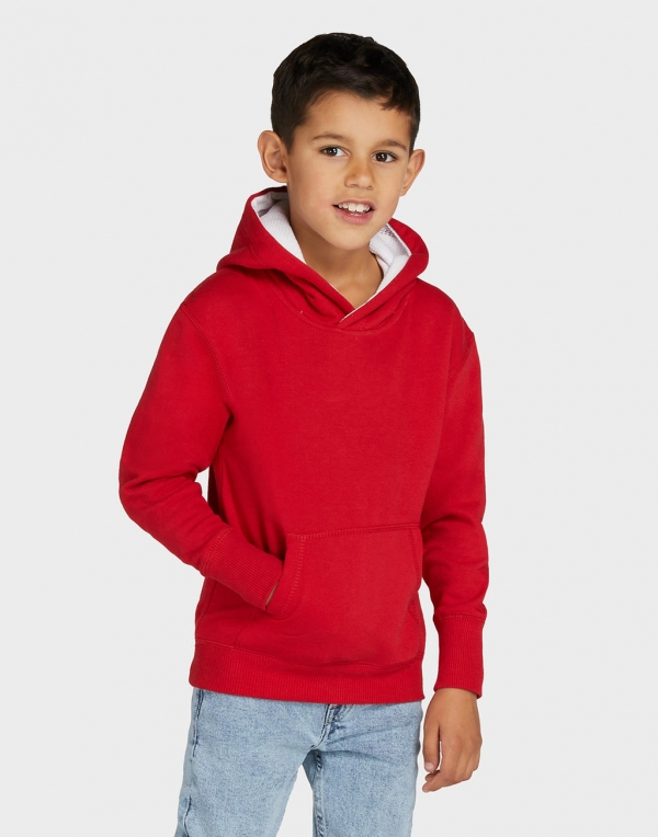 SG - Dětská mikina s kapucí Contrast  SG24K 