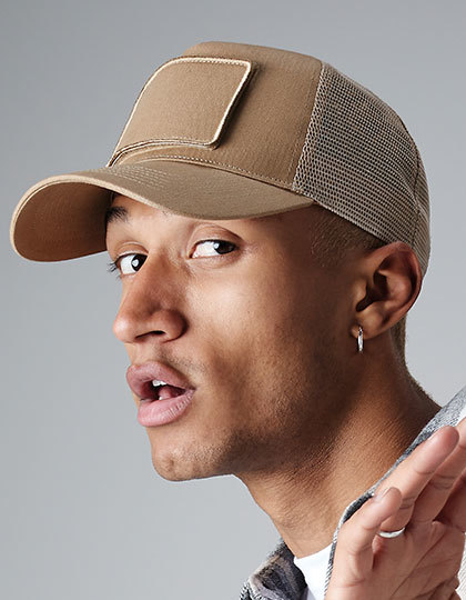 Beechfield B641- 5 panelová kšiltovka Removable Patch Trucker