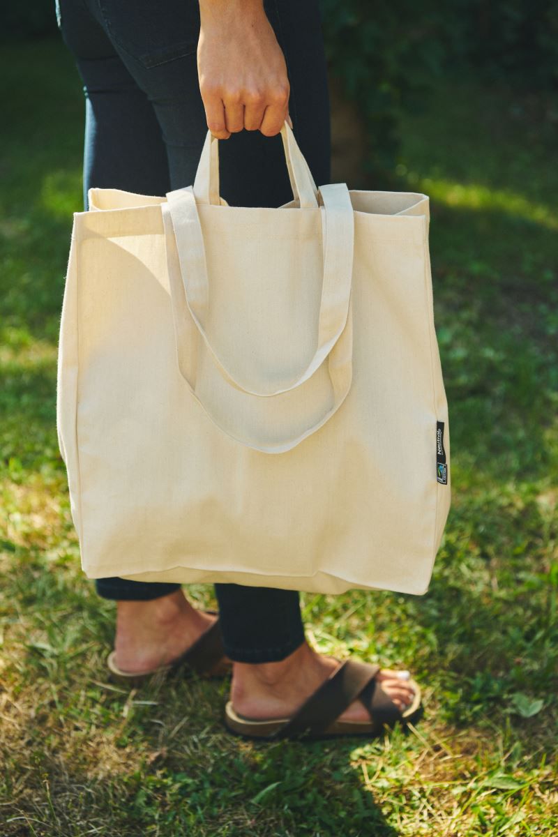 Neutral - O90030 Fairtrade keprová taška z bio bavlny 