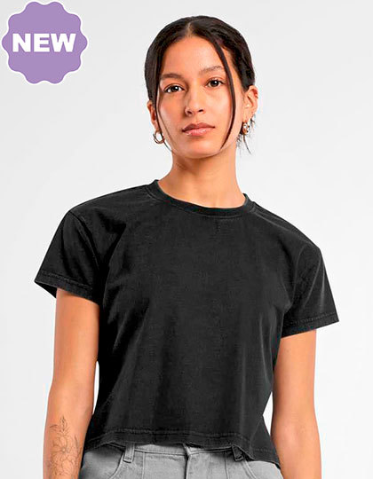 Build Your Brand - Dámský těžký vintage Crop Top BY305