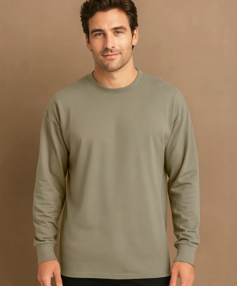 Next Level Apparel - Těžké oversize tričko s dlouhým rukávem N7211