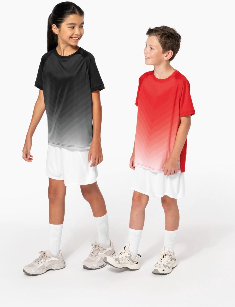 Kariban ProAct - Dětské sportovní tričko s barevným gradientem PA4048