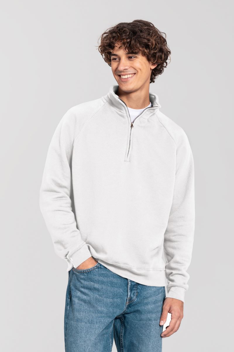 FRUIT OF THE LOOM  -  Těžká mikina s 1/4 zipem F383 0622880