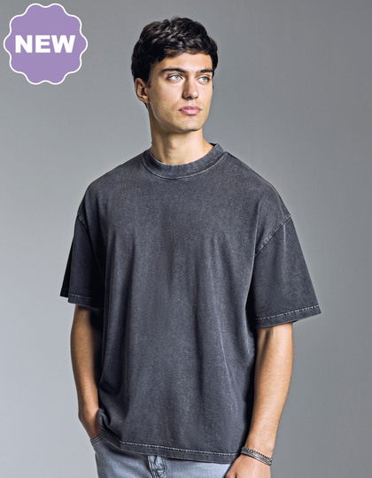 Anthem – Pánské washed tričko AM019 z organické bavlny