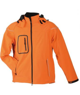 Pánská softshellová bunda JN1000 výprodej oranžová