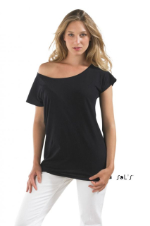 SOLS MARYLIN - dámské tričko s rozšířeným výstřihem