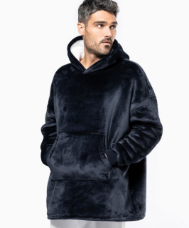 Loungewear Sherpafleece svetr s kapucí K410