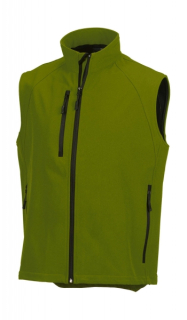 Výprodej pánská softshellová vesta v barvě cactus R141M